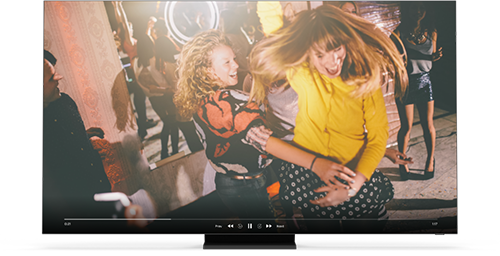 TV with memory video playing