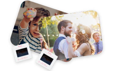 stack of photos & slides